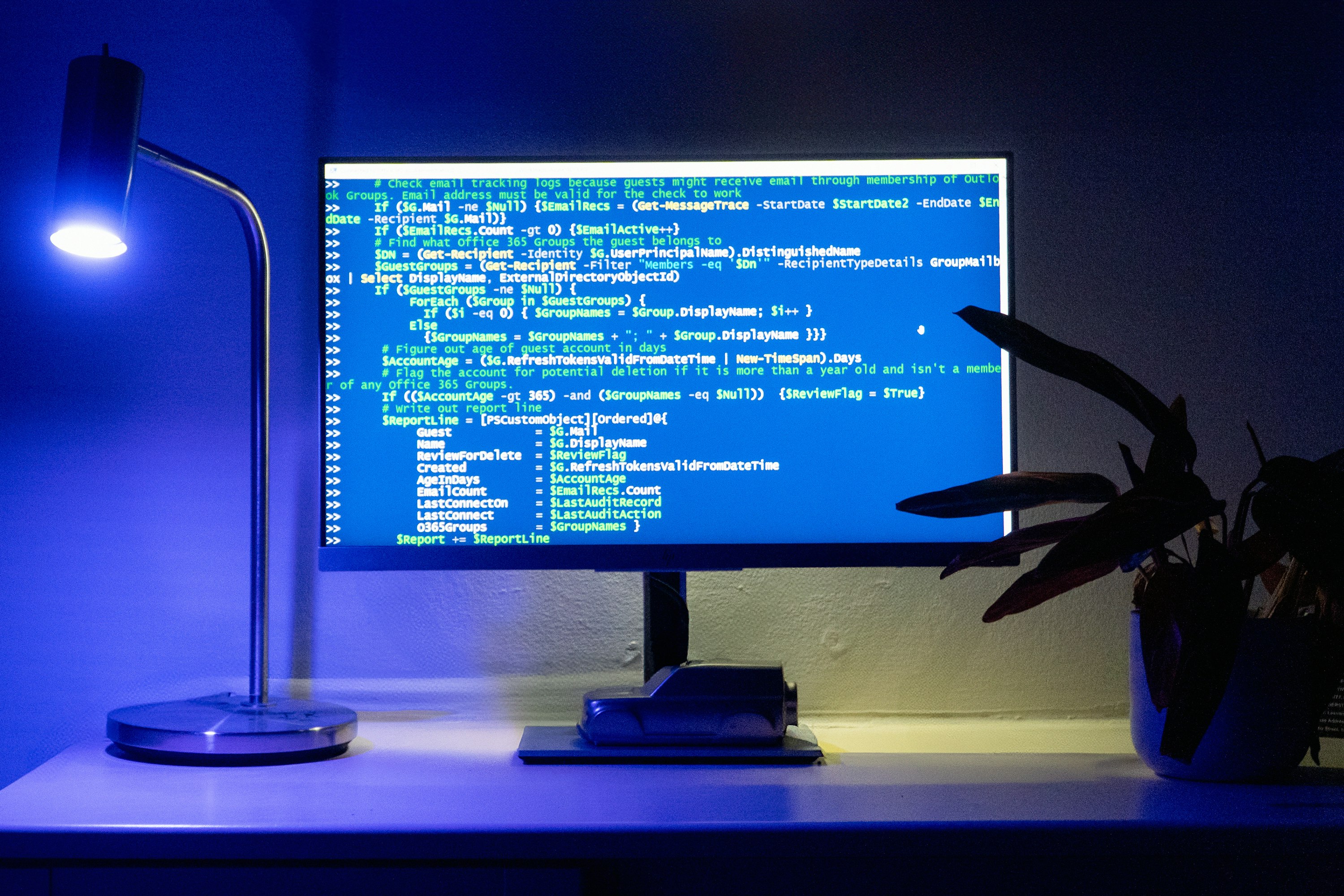 Terminal with shell script on screen — the same tools, same config, same prompt on every machine